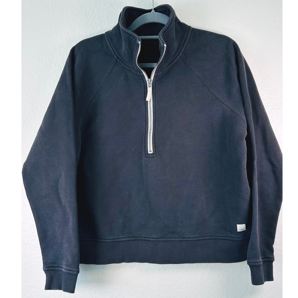 Vuori Activewear Restore Half Zip Pullover Sweatshirt Charcoal Grey VW233 SZ M